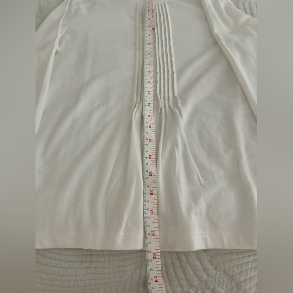 Talbots Pintuck cotton top NWT - Picture 6 of 7